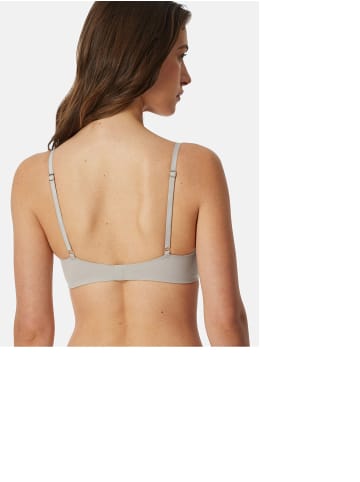 Schiesser Bügelloser BH Invisible Soft Padded in grau-jaspe