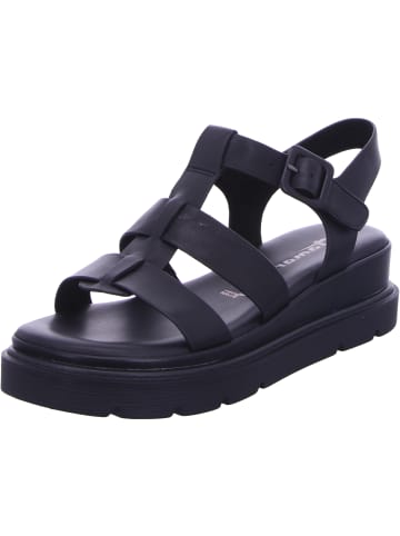 Tamaris Keilsandalette in schwarz
