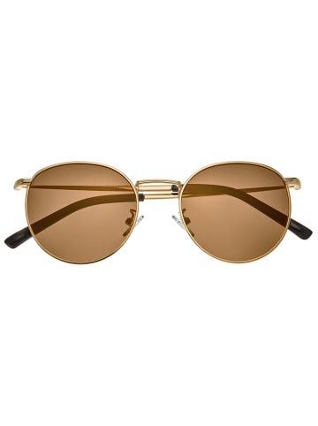Simplify Polarisierte Sonnenbrille "Dade" in Gold/Braun