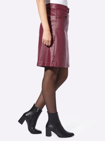 Heine Jeans-Rock in dunkelrot