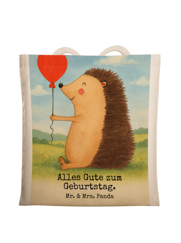 Mr. & Mrs. Panda Laptoptasche Igel Luftballon Design mit Spruch in Weiß
