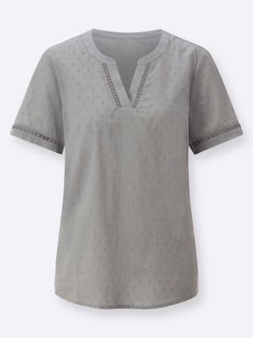 Sieh an! Schlupfbluse in grau