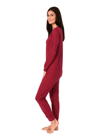 NORMANN Pflegeoverall langarm Reißverschluss Rücken und Bein - 88684 in beere