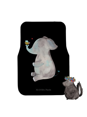 Mr. & Mrs. Panda Auto-Fußmatte Elefant Biene ohne Spruch in Schwarz