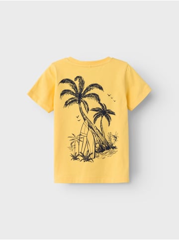 name it T-Shirt 2er-Set kurzarm normal geschnitten Rundhals in Gelb-2