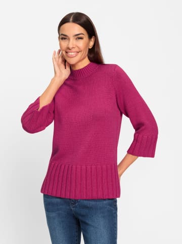 Heine 3/4 Arm-Pullover in fuchsia