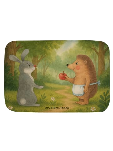 Mr. & Mrs. Panda duschmatten Hase Igel Design ohne Spruch in Weiß