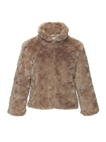 LASCANA Fellimitatjacke in taupe