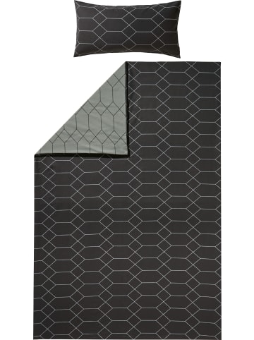 REDBEST Biber Wendebettwäsche in anthrazit