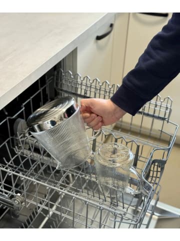 ZOHA Zoha Riffle XL Teekanne aus Glas - Induktionsgeeignet in Transparent