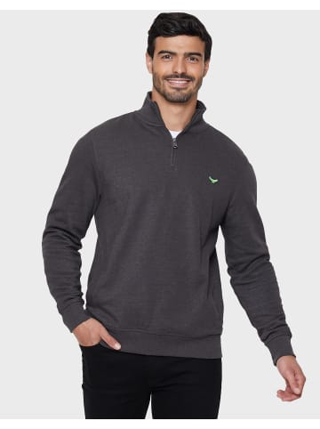 Threadbare Langarmshirt Patrick in Charcoal Marl