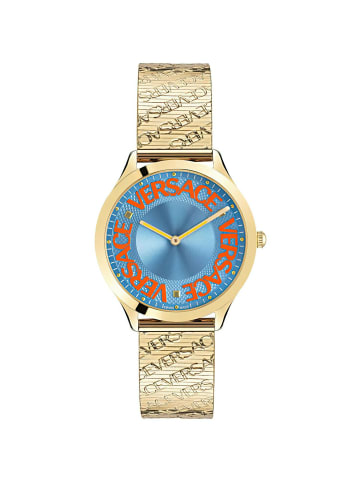 Versace Analoguhr für Damen in blau