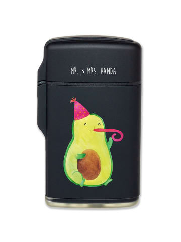 Mr. & Mrs. Panda Feuerzeug Avocado Feier ohne Spruch in Schwarz