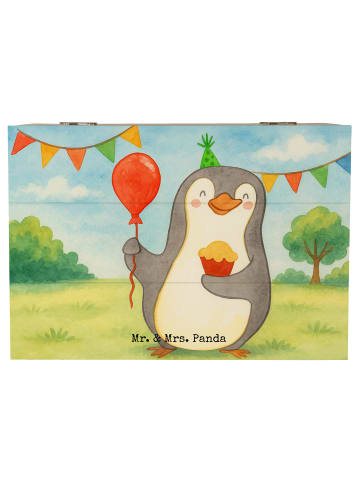 Mr. & Mrs. Panda Kiste Pinguin Geburtstag Design ohne Spruch in Weiß
