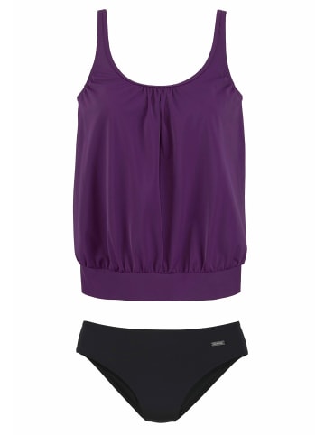 LASCANA Oversize-Tankini in aubergine