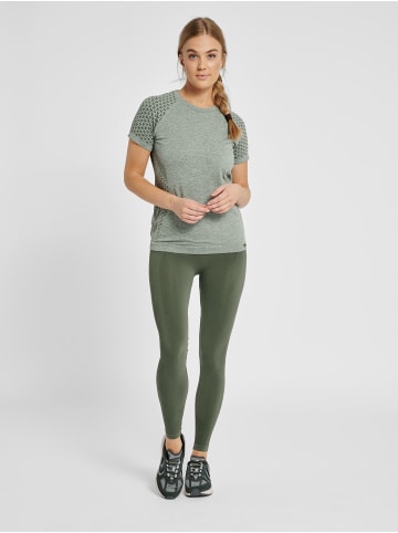 Hummel T-Shirt Raglanärmel Hmlci Damen in THYME MELANGE