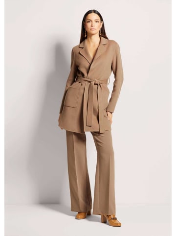 MADELEINE Eleganter Doubleface-Mantel mit Reverskragen in caramel