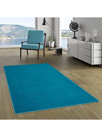 Snapstyle Velours-Teppich Joy in petrol