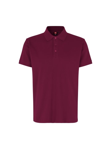 IDENTITY Polo Shirt stretch in Bordeaux