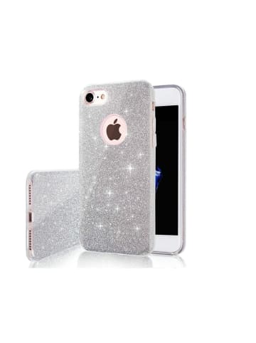COFI 1453 TFO Glitter 3in1 Kompatibel mit  iPhone 18 Pro / 17 Pro Silber in Silber