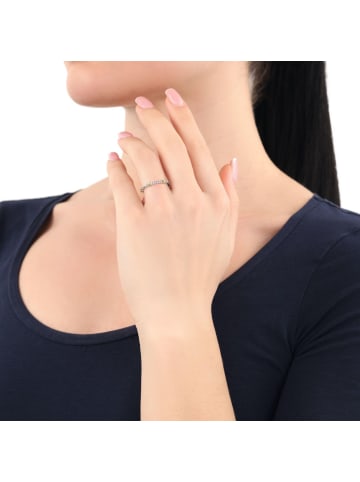 Amor Ring Silber 925, rh+gelbverg. in bicolor