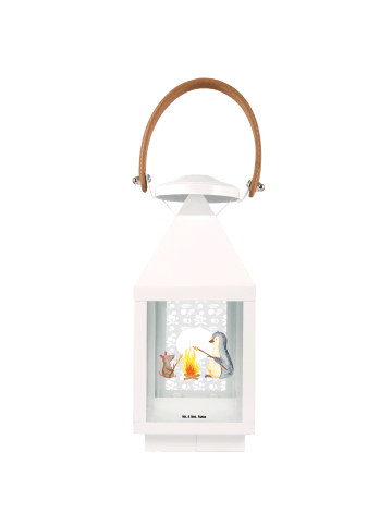 Mr. & Mrs. Panda Laterne Pinguin Lagerfeuer ohne Spruch in Transparent
