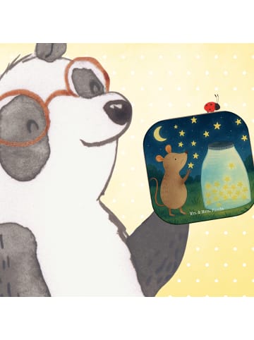 Mr. & Mrs. Panda Untersetzer Tasse Maus Sterne Design ohne Spruch in Weiß