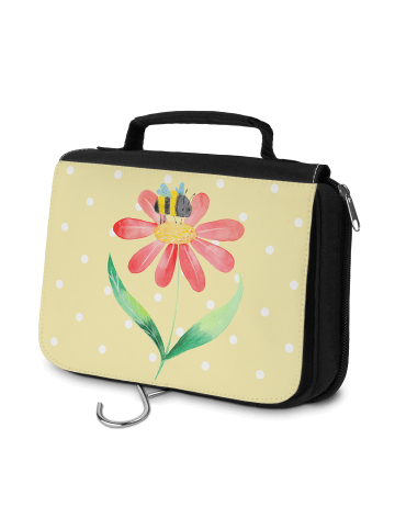 Mr. & Mrs. Panda kosmetiktäschchen Hummel Blume ohne Spruch in Gelb Pastell
