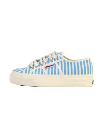 Superga Schnür-Sneaker mit Streifenmuster Weiß