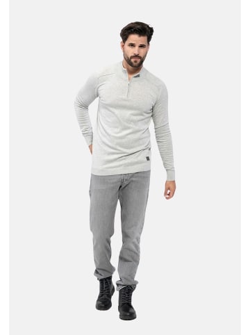 KEY LARGO Sweatshirt 'Agency' in hellgrau