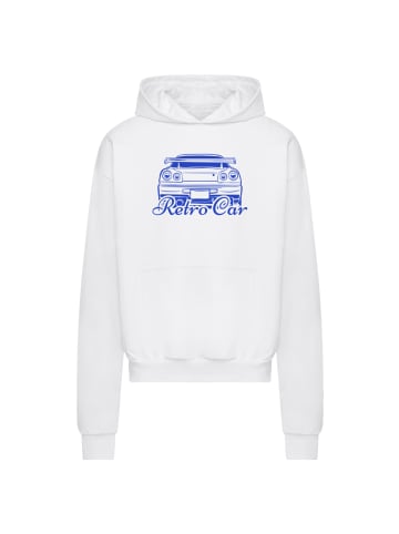 F4NT4STIC Ultra Heavy Hoodie Retro Car Japanese Streetstyle in weiß