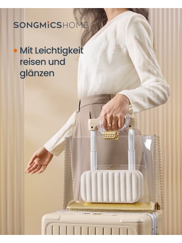 SONGMICS HOME Schmuckkasten Anah in Weiß - (B)20.5 x (H)6 x (T)10.5 cm