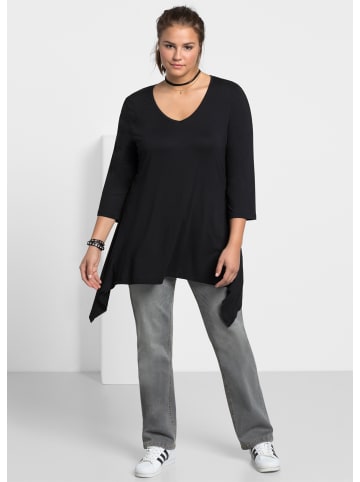 sheego Gerade Jeans in grey denim