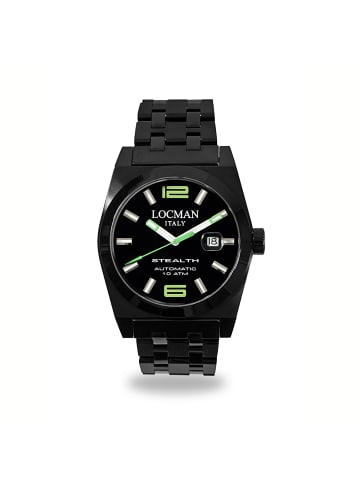 Locman Herrenuhr "Automatik Stealth 0205" in Schwarz