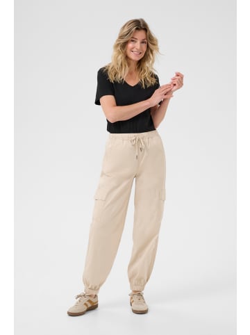 Cream Casual Hose CROtilie Loose fit in Oatmeal