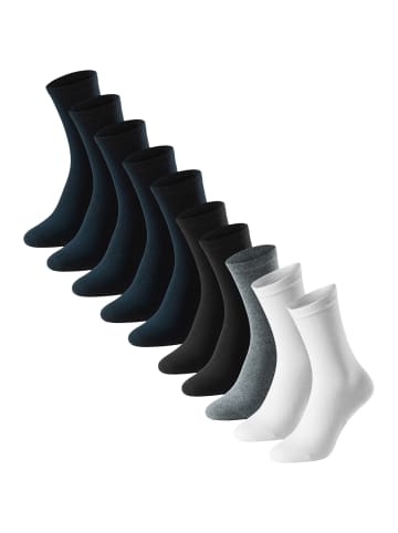 Schiesser Socken Bluebird in Nachtblau / schwarz/ weiß / grau