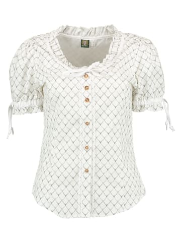 OS-Trachten Bluse Poceu in hellgrau