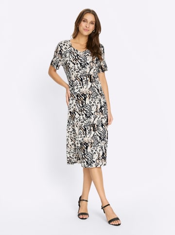 WITT WEIDEN Jerseykleid in ecru-schwarz-bedruckt