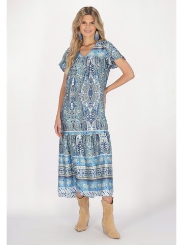 usha FESTIVAL Damen Kleid in Blau Mehrfarbig