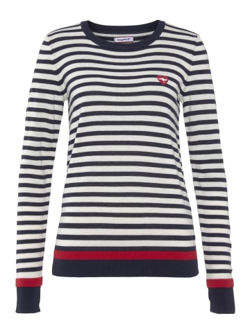 Kangaroos Streifenpullover in marine-offwhite
