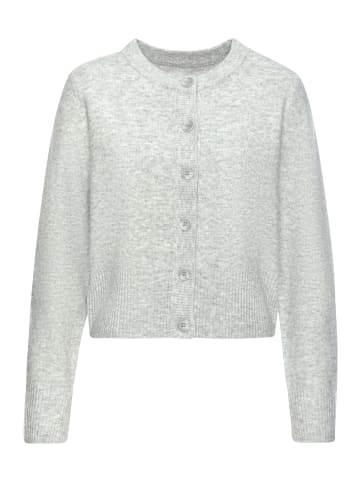 LASCANA Strickjacke in grau meliert