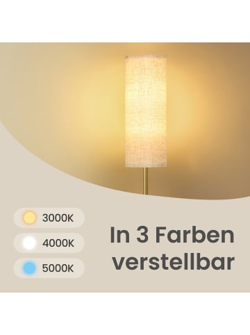 VASAGLE Stehleuchte Lusia in Mattschwarz - (B)25 x (H)148 x (T)25 cm