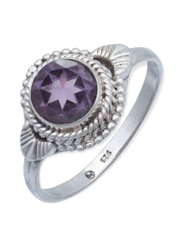 mantraroma 925er Silber - Ringe mit Amethyst facettiert