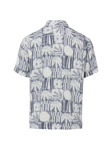 Marc O'Polo Leinenhemd in marine ecru - 0003