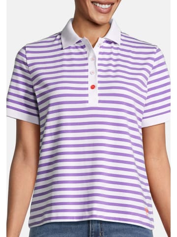 Salzhaut Poloshirt HEIKE in Purple-White