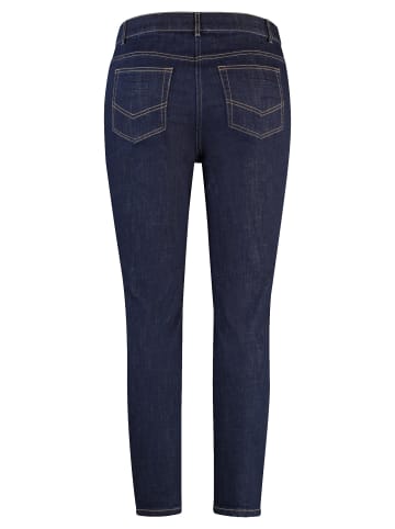 SAMOON Hose Jeans verkürzt in Raw Blue Denim