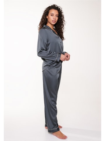 Linga Dore Pyjama set Satin in Nine Iron