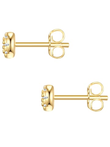 Glanzstücke München Ohrringe aus Sterling Silber mit Zirkonia in gelbgold