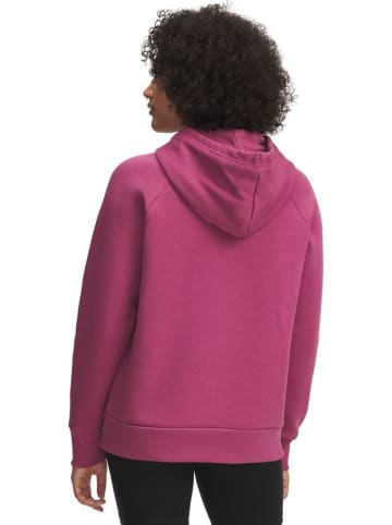 Under Armour Hoodie "Rival Shimmer Hoodie Fleece" in Rot