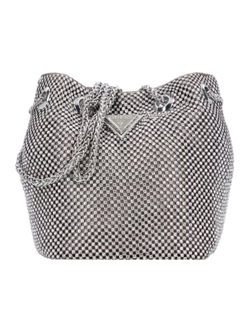 Guess Twiller Beuteltasche 15 cm in silver